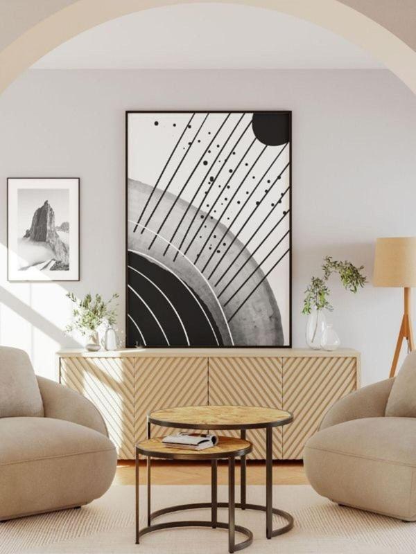Znc Bohem Minimalist Tasarım, Boho Sanatı Posterleri, Özel Tasarım Kağıt Poster - Image 1