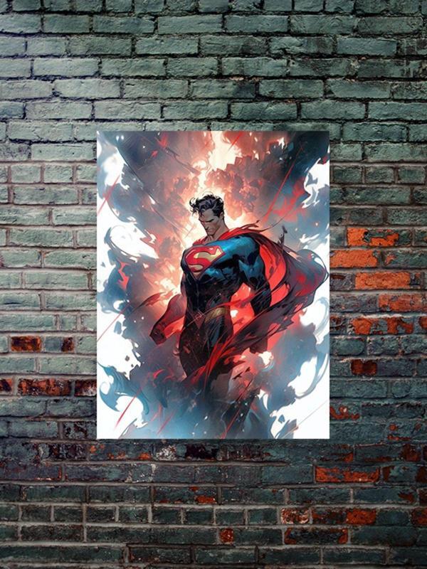 Znc Superman, Dizi, Film Ve Karakter Özel Tasarım Poster Serisi, Eşsiz Tasarım, Karakter Posterleri, - Image 1