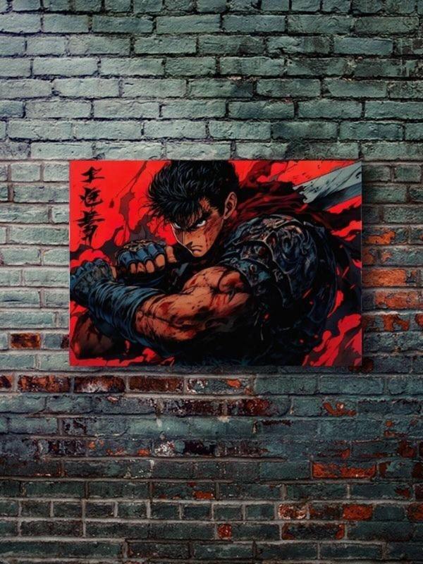 Znc Guts - Berserk - Anime & Manga Posterleri, Özel Tasarım Kağıt Poster - Image 1