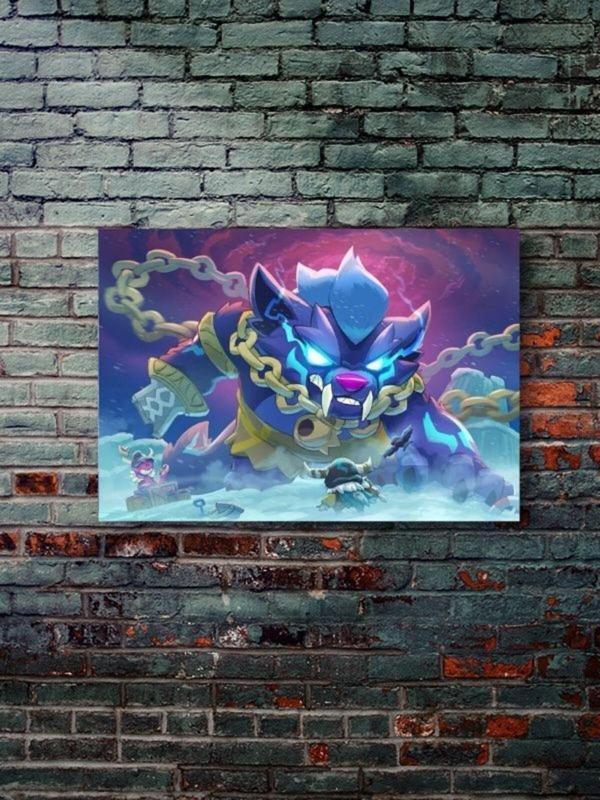 Znc Brawl Stars, Eşsiz Tasarım Oyun, Karakter Posterleri, Özel Tasarım Kağıt Poster - Image 1