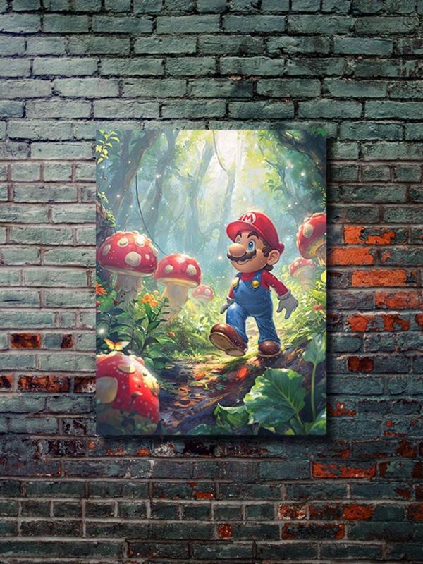 Znc Mario - Super Mario - Gaming Posterleri, Özel Tasarım Kağıt Poster, Duvar Sanatı - Image 1