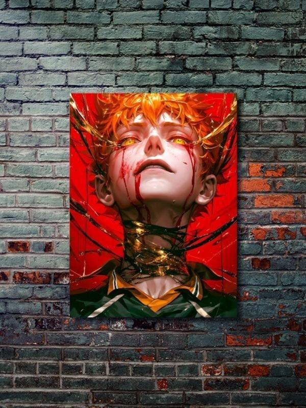 Znc Hinata Shoyo - Haikyuu - Anime & Manga Posterleri, Özel Tasarım Kağıt Poster - Image 1