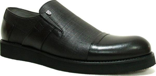 Burç Siyah Bağcıksız Comfort Erkek Ayakkabı - Image 1
