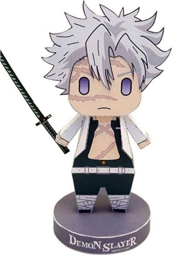 Znc Sanemi Shinazugawa - Demon Slayer - Kesime Hazır Kağıt Maket, Çocuklar Ve Yetişkinler İçin Uygun - Image 1