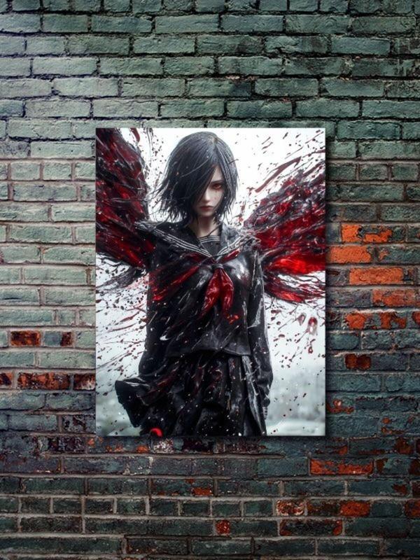 Znc Touka Kirishima - Tokyo Ghoul - Anime & Manga Posterleri, Özel Tasarım Kağıt Poster - Image 1
