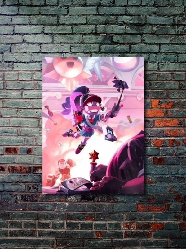 Znc Brawl Stars, Eşsiz Tasarım Oyun, Karakter Posterleri, Özel Tasarım Kağıt Poster - Image 1