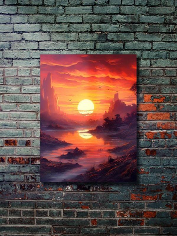 Znc Manzara, Doğa Temalı Poster, Özel Tasarım Kağıt Poster, Duvar Sanatı - Image 1