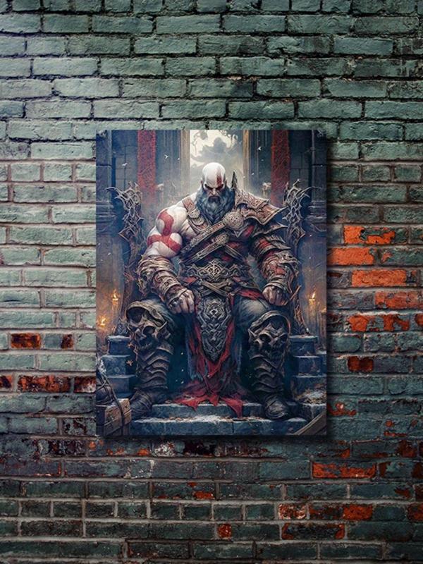 Znc Kratos - God Of War - Gaming Posterleri, Özel Tasarım Kağıt Poster, Duvar Sanatı - Image 1
