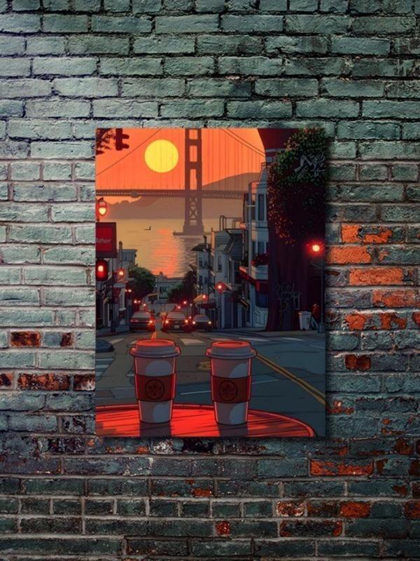 Znc Manzara, Doğa Temalı Poster, Özel Tasarım Kağıt Poster, Duvar Sanatı - Image 1