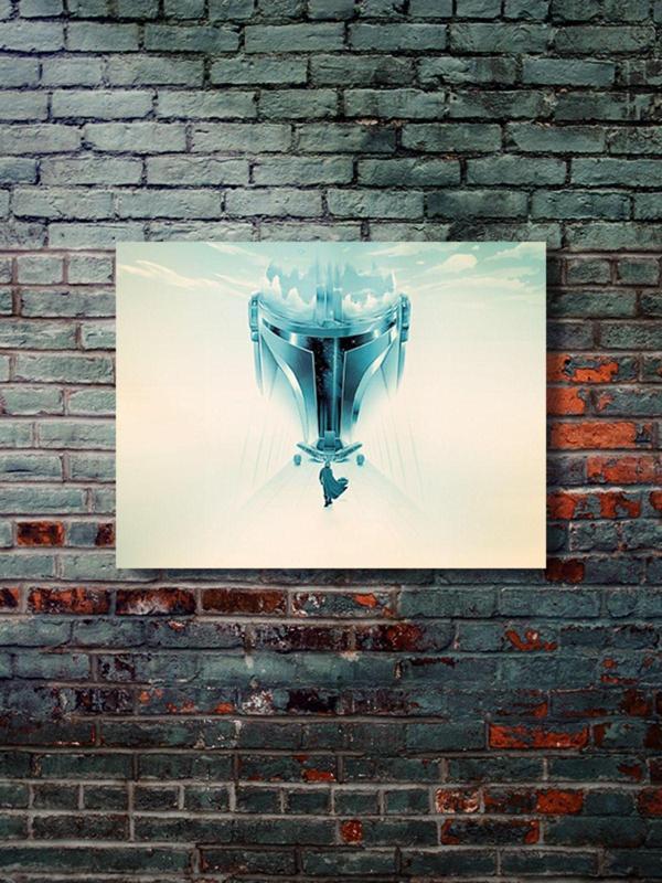 Znc The Mandalorian, Film, Dizi, Karakter Posterleri, Özel Tasarım Kağıt Poster, Duvar Sanatı - Image 1