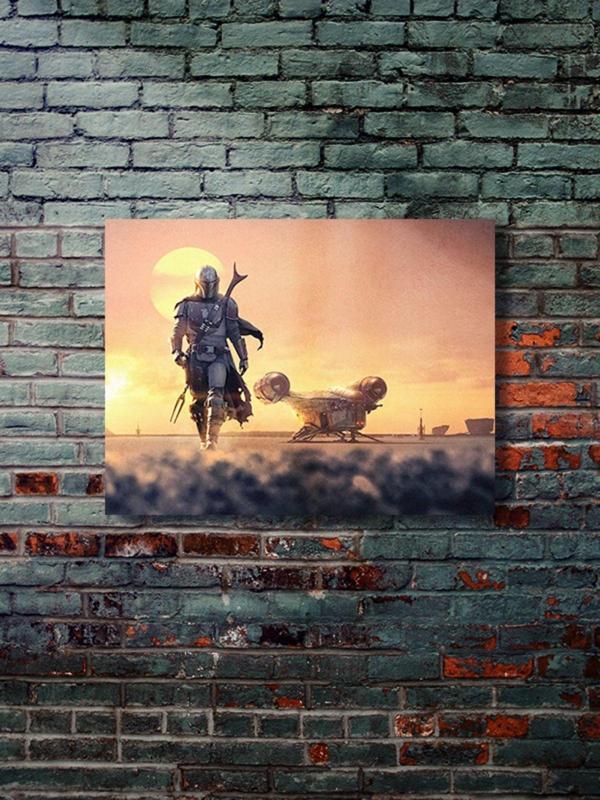 Znc The Mandalorian, Film, Dizi, Karakter Posterleri, Özel Tasarım Kağıt Poster, Duvar Sanatı - Image 1