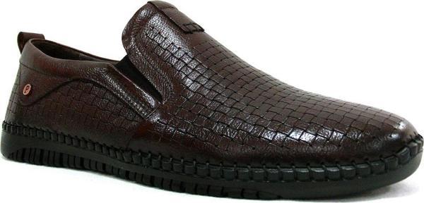 Burç Kahverengi Bağcıksız Comfort Erkek Ayakkabı - Image 1