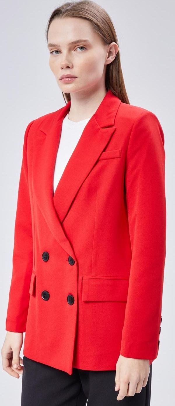 Kadın Regular Astarlı Dokuma Ceket - Image 1