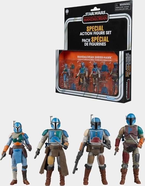 Star Wars Vintage Collection Mandalorian Shriek-Hawk (The Mandalorian) 4'lü Aksiyon Figür Seti - Image 1