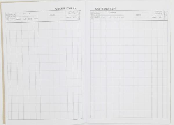 Dilman Gelen Evrak Defteri Karton Kapak - Image 1