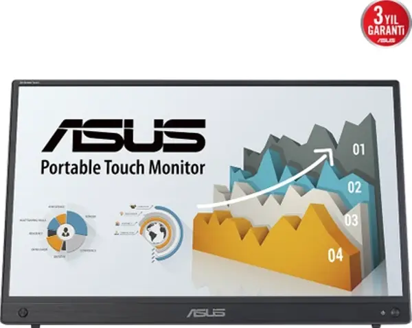 Asus ZenScreen Touch MB16AMT 15.6" 5 ms Full HD IPS 60 Hz Dokunmatik Taşınabilir Monitör - Image 1