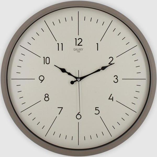 Galaxy Premium Serisi Sessiz Akar Latin Rakamlı Saniye Baskılı Klasik 50 CM Duvar Saati - Image 1