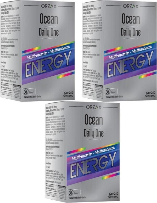 Ocean Daily One Energy 30 Tablet x 3 Adet - Image 1