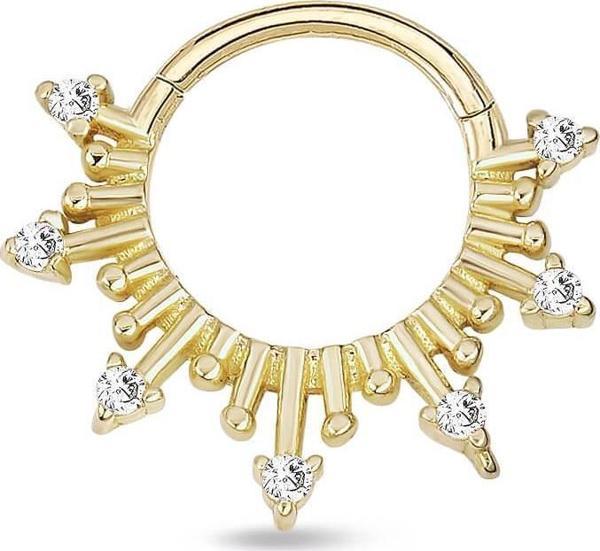 Halka Tasarım Yedi Ok Altın Helix Piercing - Image 1