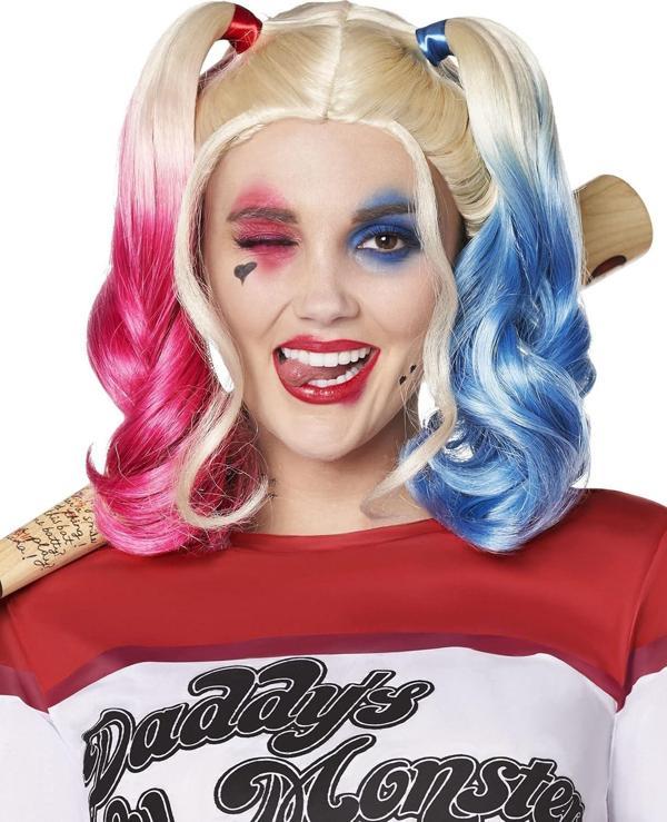 samur parti parti aksesuar & kostüm Suicide Squad Harley Quinn Kostüm Peruk - Image 1