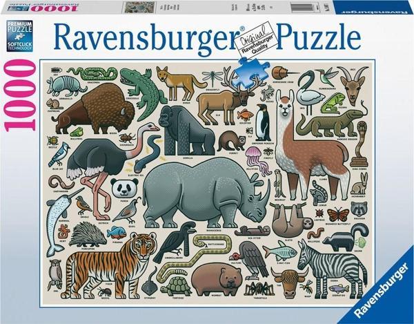 Ravensburger 1000 Parça Puzzle Vahşi Hayvan RPB168071 - Image 1