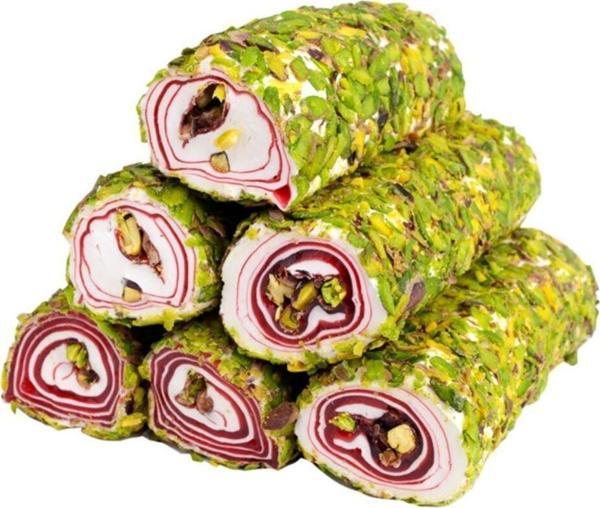 Mevlana Bazaar File Fıstıklı Sütlü Narlı Fıstıklı Sarma Lokum - Image 1