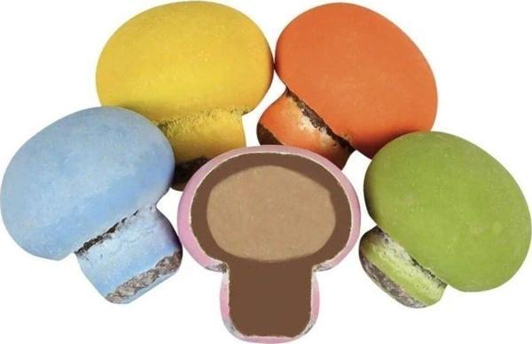 Mevlana Bazaar Renkli Karışık Mini Mantar Draje 500 Gr - Image 1