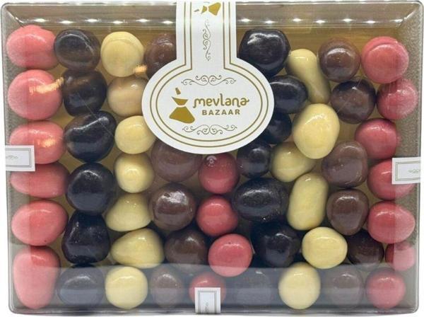 Mevlana Bazaar Bitter-Sütlü-Beyaz-Çilekli Karışık Çikolatalı Draje 1000 Gr - Image 1