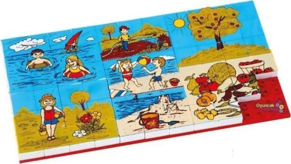 Güçlü Toys Lego Tipi Resimli Puzzle 67 Parça Yaz - Image 1