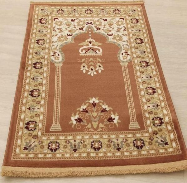 Mevlana Bazaar Umman Motifli Yün Seccade Kiremit - Image 1
