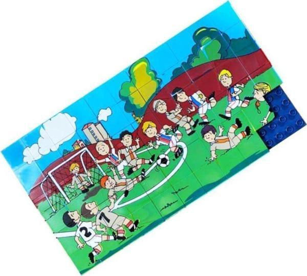 Güçlü Toys Lego Tipi Resimli Puzzle 67 Parça Futbol - Image 1