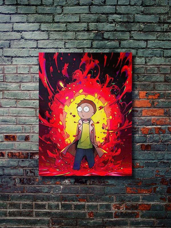 Znc Rick And Morty - Film & Dizi Posterleri, Özel Tasarım Kağıt Poster, Duvar Sanatı - Image 1