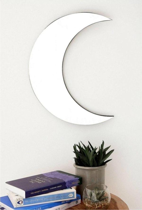 Gizem Shop Ay Figürlü Dekoratif Pleksi Ayna 3Mm Mdf Üzerine Yapıştırma - Image 1