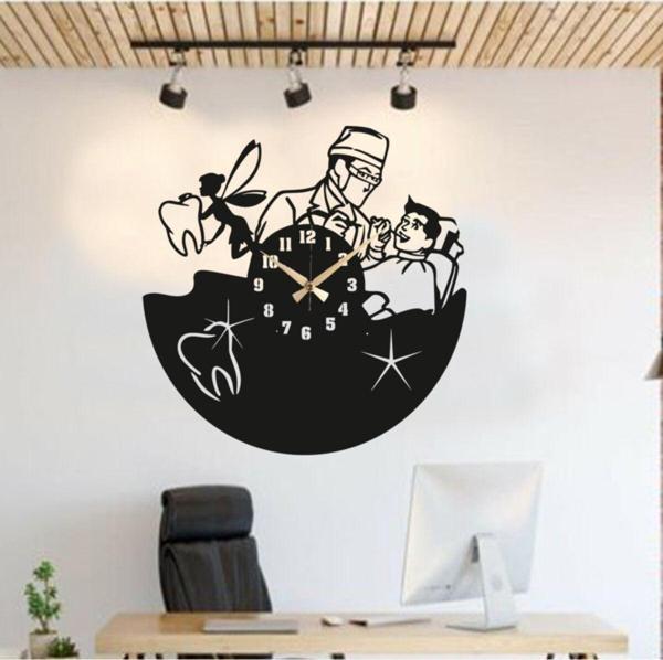 Gizem Shop Diş Doktorlarına Özel Hediyelik Duvar Saati Lazer Kesim - Image 1