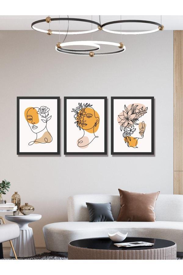 Hyl Modern Sanatsal Uv Baskı Mdf Art Tablo Evinize Şıklık Katın Minimalis Art 40X30 Cm - Image 1