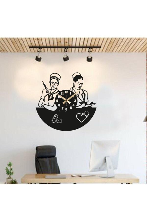 Gizem Shop Hemşire Lere Özel Hediyelik Duvar Saati Lazer Kesim - Image 1