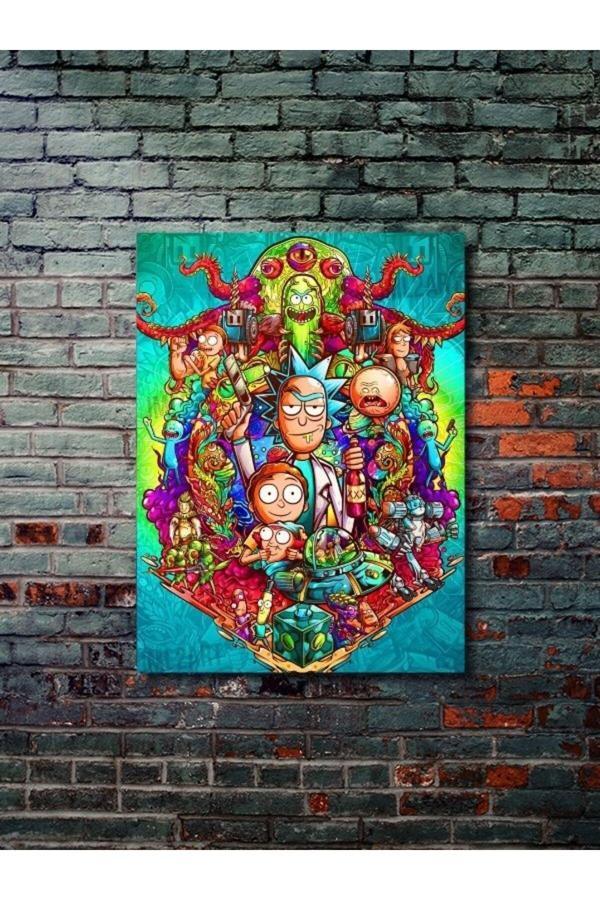 Znc Rick And Morty - Film & Dizi Posterleri, Özel Tasarım Kağıt Poster, Duvar Sanatı - Image 1