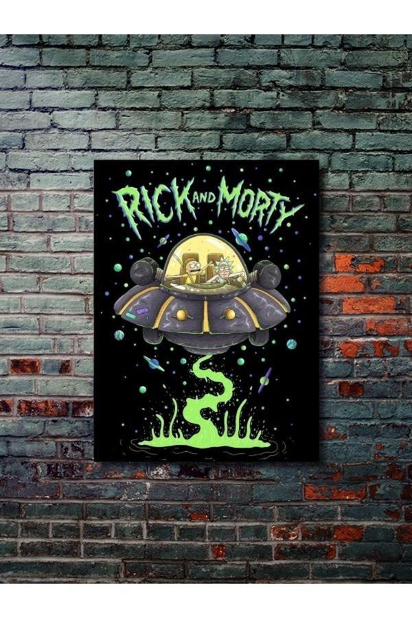 Znc Spaceship - Rick And Morty - Film & Dizi Posterleri, Özel Tasarım Kağıt Poster, Duvar Sanatı - Image 1