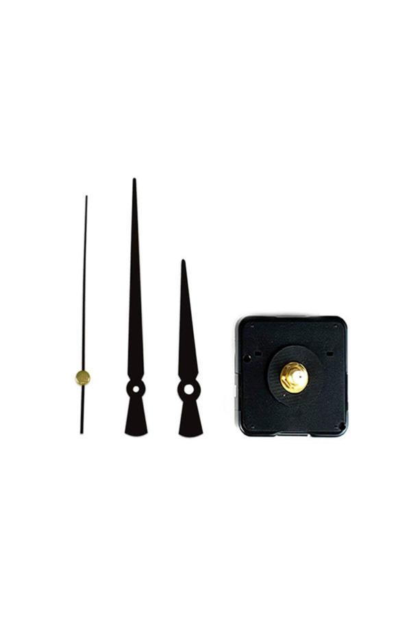 Hyl Saat Mekanizması 1. Sınıf Akar Sessiz Saat Mekanizması Askılı 3D Saatlerle Uyumlu Siyah - Image 1