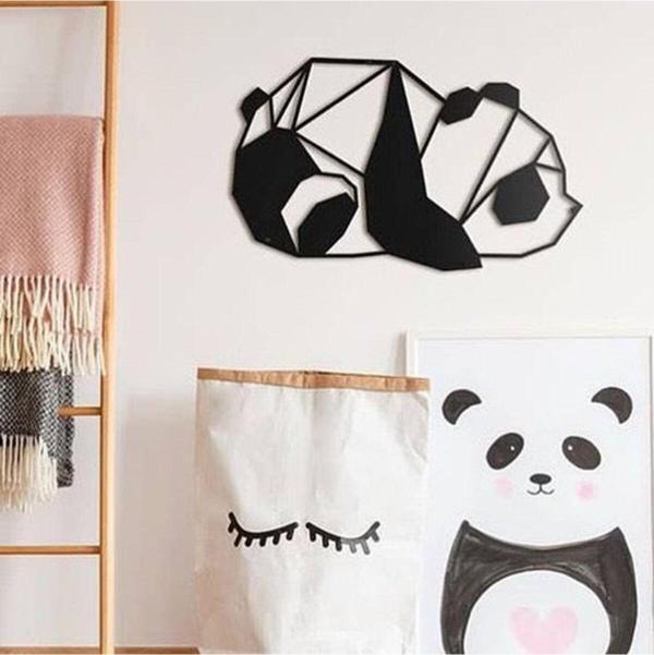 Hyl Sevimli Panda Lazer Kesim Duvar Tablosu - Image 1