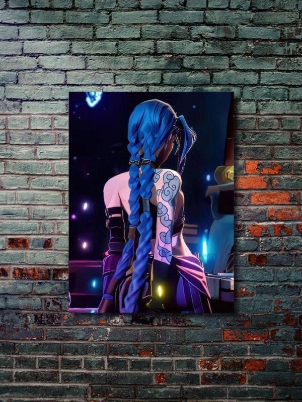Znc Jinx - Lol - Oyun Posterleri, Özel Tasarım Kağıt Poster - Image 1
