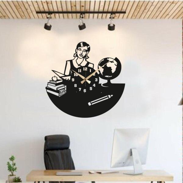 Gizem Shop Öğretmen Lere Özel Hediyelik Duvar Saati Lazer Kesim - Image 1