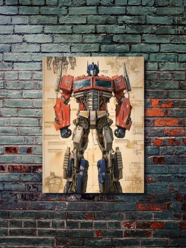 Znc Optimus Prime - Transformers - Dizi, Film Ve Karakter Özel Tasarım Poster Serisi, Eşsiz Tasarım, - Image 1