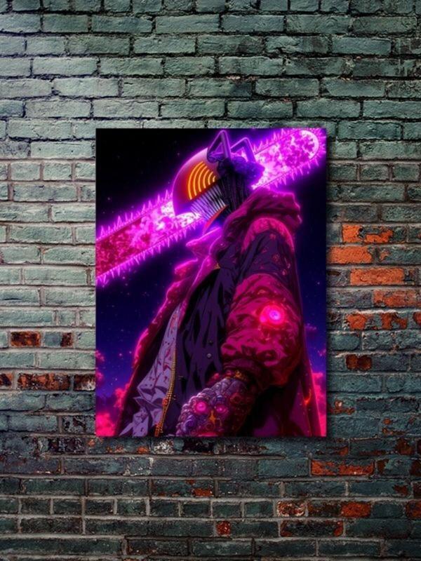 Znc Denji - Chainsaw Man, Anime - Manga Serisi, Özel Tasarım Kağıt Poster, Duvar Sanatı - Image 1