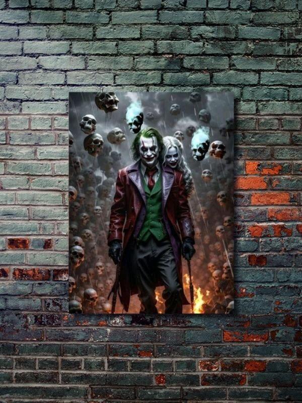 Znc Joker Ve Harley Quinn, Dizi, Film Ve Karakter Özel Tasarım Poster Serisi, Eşsiz Tasarım - Image 1