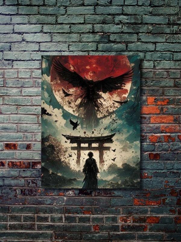 Znc Japon Kültürü Eşsiz Tasarım, Mitoloji, Karakter Posterleri, Özel Tasarım Kağıt Poster, - Image 1
