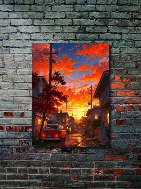 Znc Manzara, Doğa Temalı Poster, Özel Tasarım Kağıt Poster, Duvar Sanatı - Image 1