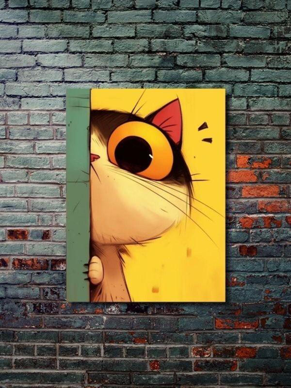 Znc Sevimli Kedi, Hayvanlar Alemi Posteri, Özel Tasarım Kağıt Poster, Duvar Sanatı - Image 1