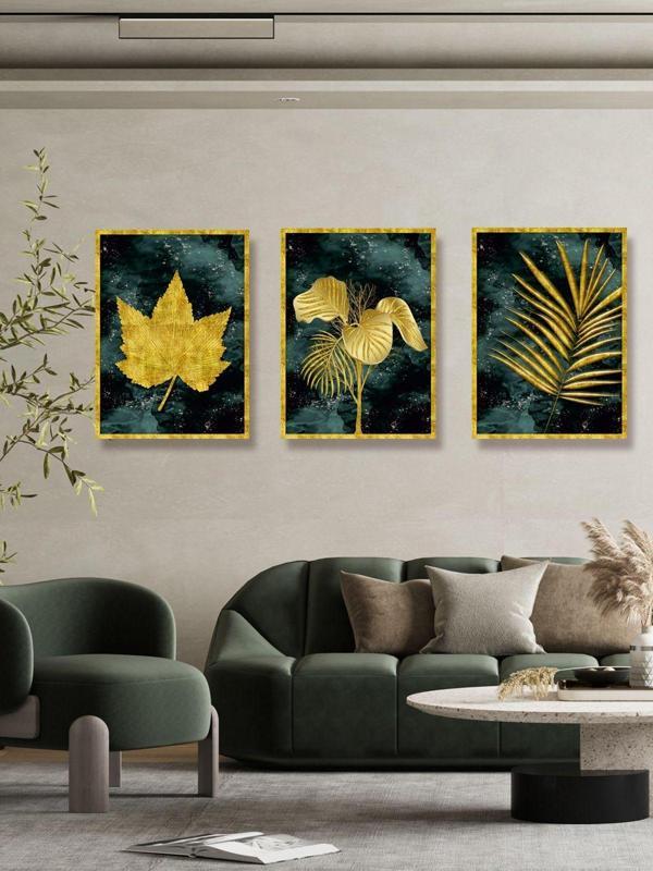Yalova Shop Dekoratif Modern Sanat Tutkunları İçin Gold Ve Yeşilin Müthiş Uyumu - Image 1