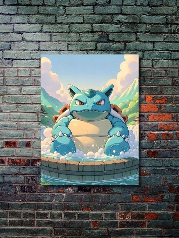 Znc Blastoise - Pokemon - Anime & Manga Posterleri, Özel Tasarım Kağıt Poster - Image 1